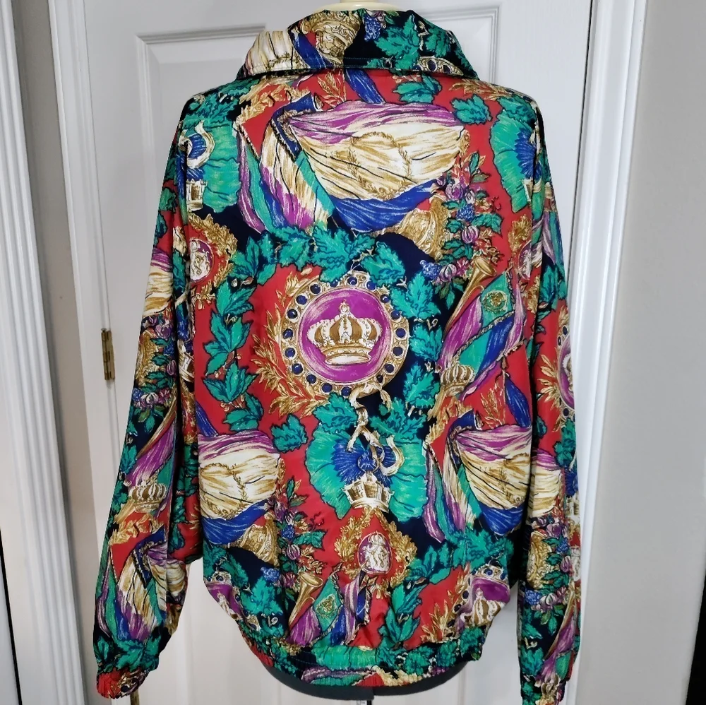 EVR div rousso apparel group women's wind breaker jacket vintage size La…